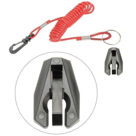 Security stop key with string - OMC/J.E - Electric starting N81754223355