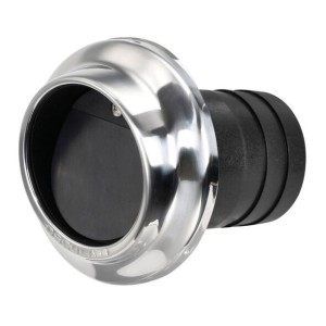 Technopolymer and stainless steel exhaust pipe scuppers for hose 90mm OS5138607