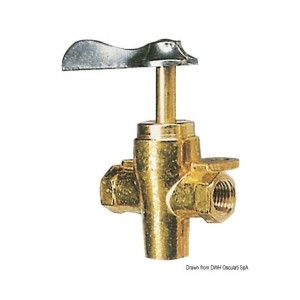 Three way brass fuel valve Thread 1/4" N80354702086