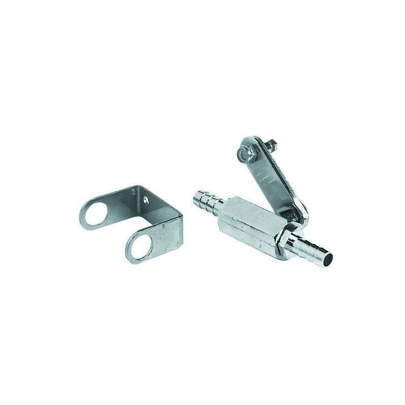 Chrome plated brass fuel ball valve OS1740500