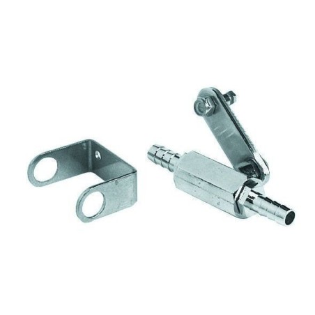 Chrome plated brass fuel ball valve OS1740500