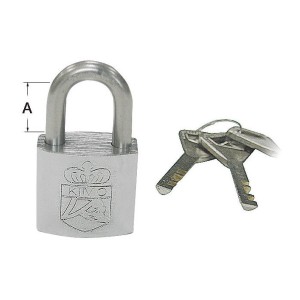 Lucchetto acciaio inox 25x19mm con chiave N60443503840-0%