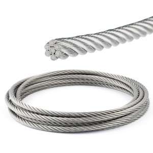 Cavo 133 fili in acciaio inox 6mm - Venduto al metro N61344010514-5%