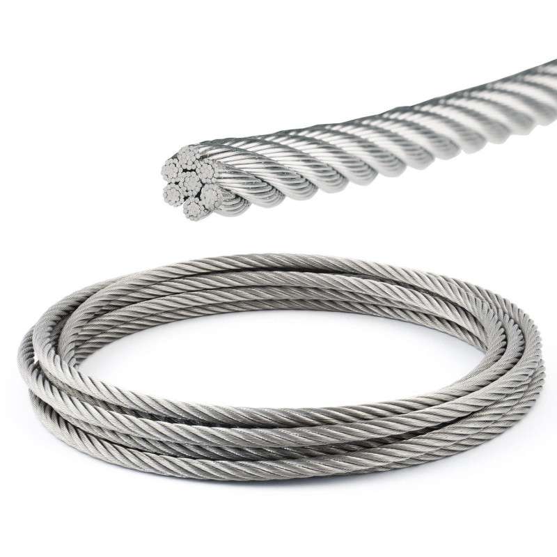 Cavo 133 fili in acciaio inox 6mm - Venduto al metro N61344010514-5%