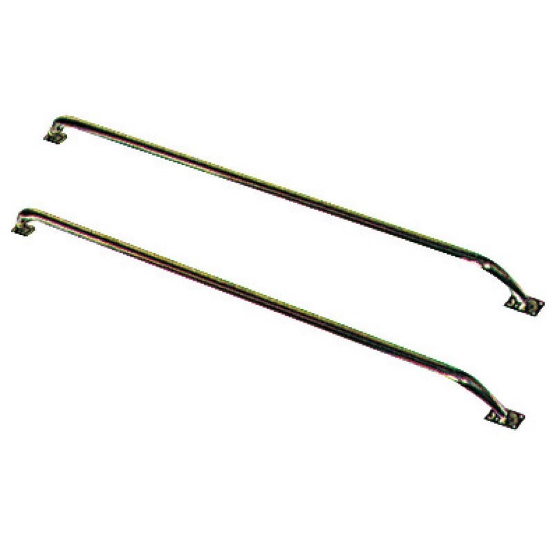 Pairs of Stainless steel side handrail L.100cm H. 11cm OS4168200