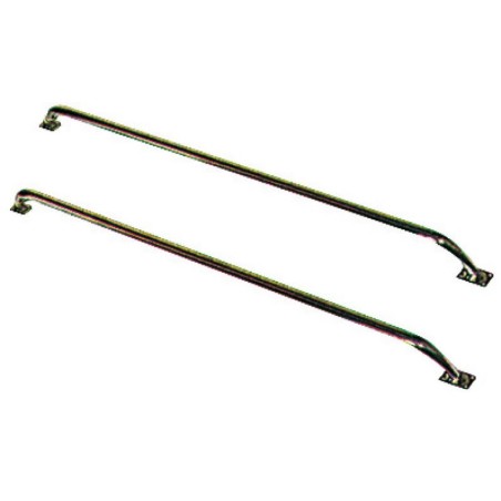 Pairs of Stainless steel side handrail L.100cm H. 11cm OS4168200