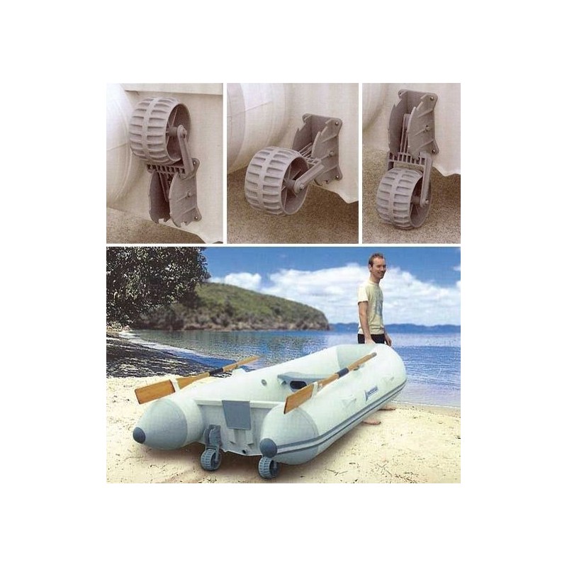 Coppia Ruote Alaggio per Tender in Plastica Antiurto Blocaggio 3 Posizioni N91359604405-20%