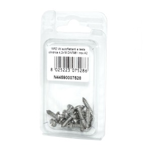 Viti autofilettanti a testa cilindrica DIN7981 Inox A2 4,2x19mm 15pz N44590007528