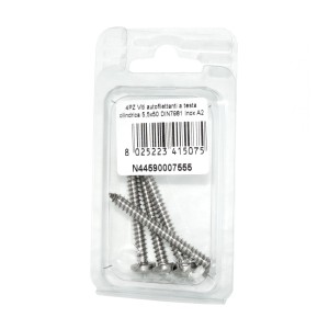DIN7981 A2 Stainless Steel Cylindrical head self-tapping screws 5.5x50mm 4pcs N44590007555