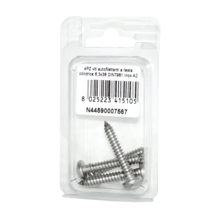 DIN7981 A2 Stainless Steel Cylindrical head self-tapping screws 6.3x38mm 4pcs N44590007567