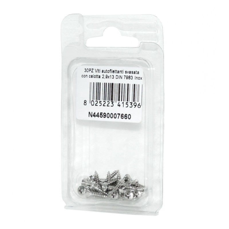 DIN 7983 Self-tapping Countersunk head cap screws 2.9x13mm 30pcs N44590007660