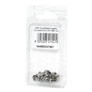Viti autofilettanti testa svasata calotta a croce DIN7983 3,5x13mm 25pz N44590007667