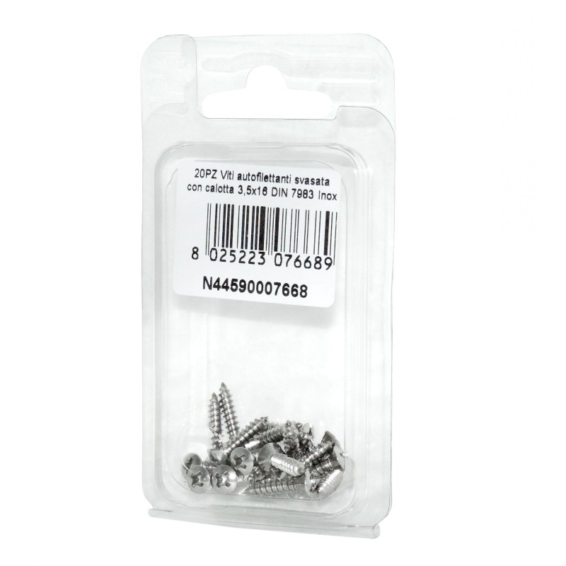 DIN 7983 Self-tapping Countersunk head cap screws 3.5x16mm 20pcs N44590007668