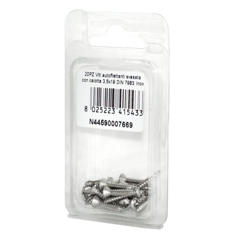 DIN 7983 Self-tapping Countersunk head cap screws 3.5x19mm 20pcs N44590007669