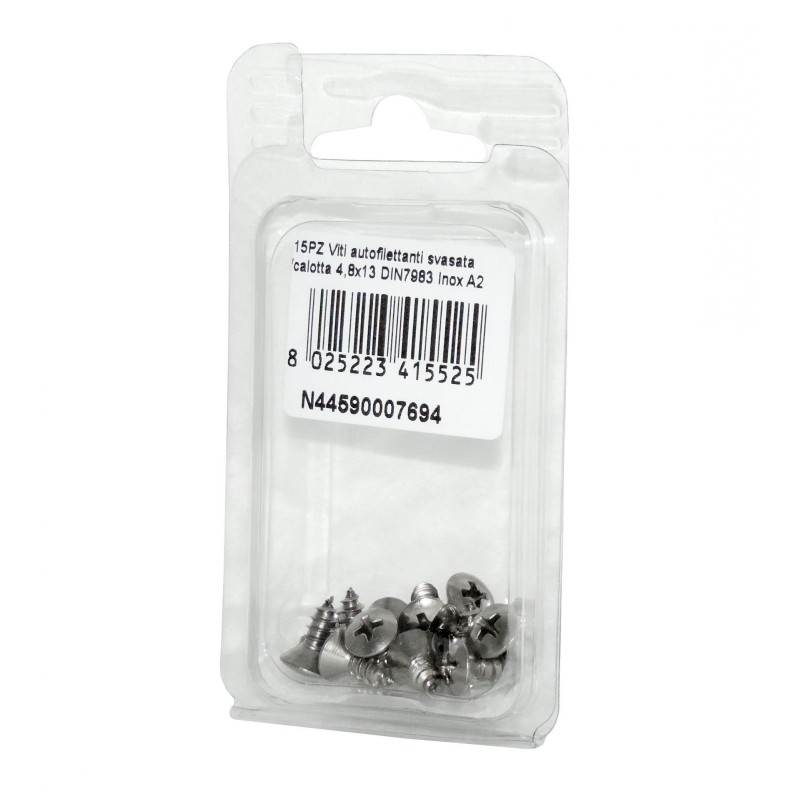 DIN 7983 Self-tapping Countersunk head cap screws 4.8x13mm 15pcs N44590007694
