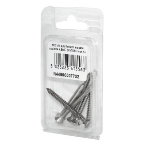 Viti autofilettanti testa svasata calotta a croce DIN7983 4,8x50mm 6pz N44590007702