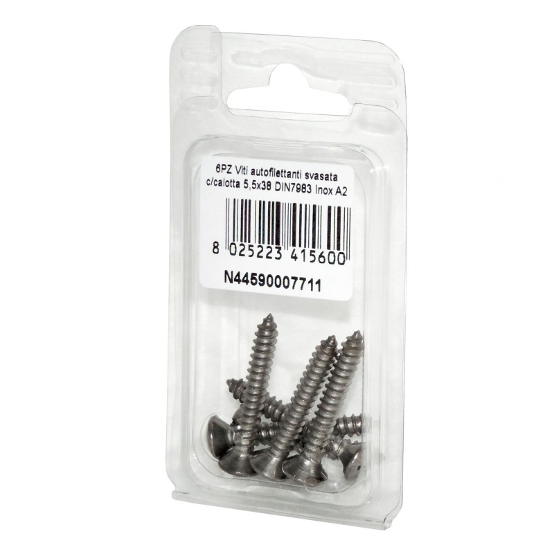 DIN 7983 Self-tapping Countersunk head cap screws 5.5x38mm 6pcs N44590007711