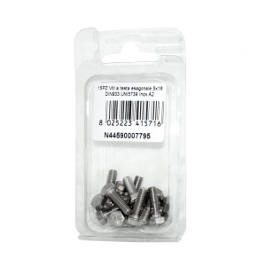 DIN993 St. Steel A2 Flat Hex Head Screws 5x16mm 15pcs N44590007795