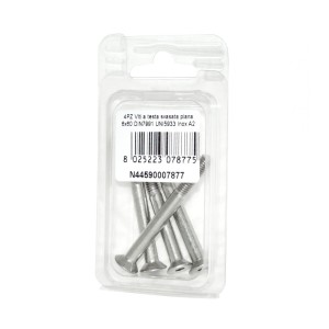 DIN7991 St. Steel A2 Flat Countersunk Head Allen Screws 6x60mm 4pcs N44590007877