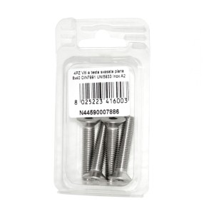 DIN7991 St. Steel A2 Flat Countersunk Head Allen Screws 8x40mm 4pcs N44590007886