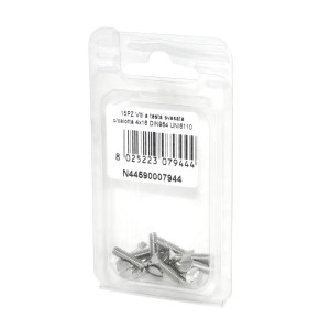 Viti a testa svasata con calotta DIN 964 UNI 6110 Inox A2 4x16mm 15Pz N44590007944
