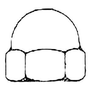 Cap nut A2 UNI5721 M10 N60144508010