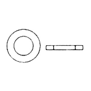 Flat washer A2 UNI1733 14x42mm N60144508059