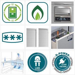 Vitrifrigo DRW180A Frigo-Congelatore 150lt 12/24V Unità Refrigerante Interna VT16006323-35%