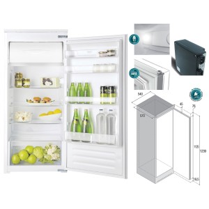 Vitrifrigo C190MP Built-in white Refrigerator 190lt and Freezer 16lt 12/24V VT16004603