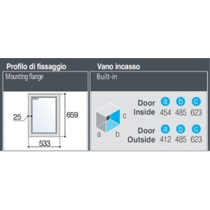 Vitrifrigo C55BT Congelatore ad Incasso Capacità 56 Lt Unità Esterna 12/24Vdc 38W Nero VT16004627-25%
