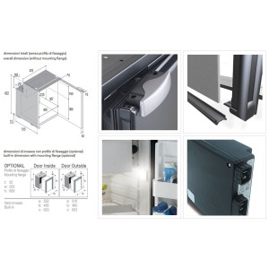 Vitrifrigo C90i Frigo Freezer ad Incasso 90Lt Unità Interna 12/24V 45W VT16004677-25%