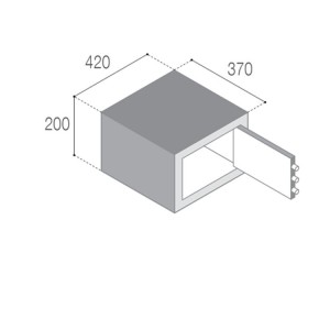 Vitrifrigo VSAFE2042 Cassaforte Elettronica frontale Display LED 13kg VT16005005-25%