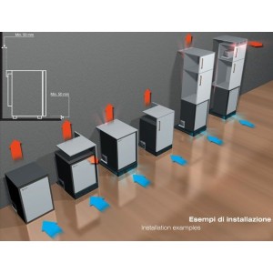 Vitrifrigo C 250 SV Absorption minibar 25lt 220/240V Glass door VT16005101
