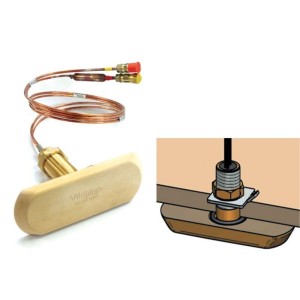 Vitrifrigo KEELCOOLER-115 condenser for hull max 115mm thickness + Quick Couplings VT16005760