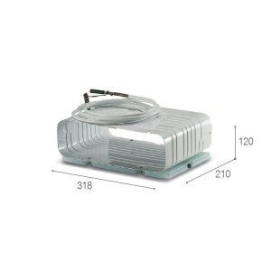 Vitrifrigo AC3 Holding plate evaporator R10313.1A D.318x210x120mm w/quick coupling VT16005778
