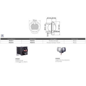 Bussola Contest 101 Bianca Rosa Rossa Montaggio a paratia FNIP64417-10%