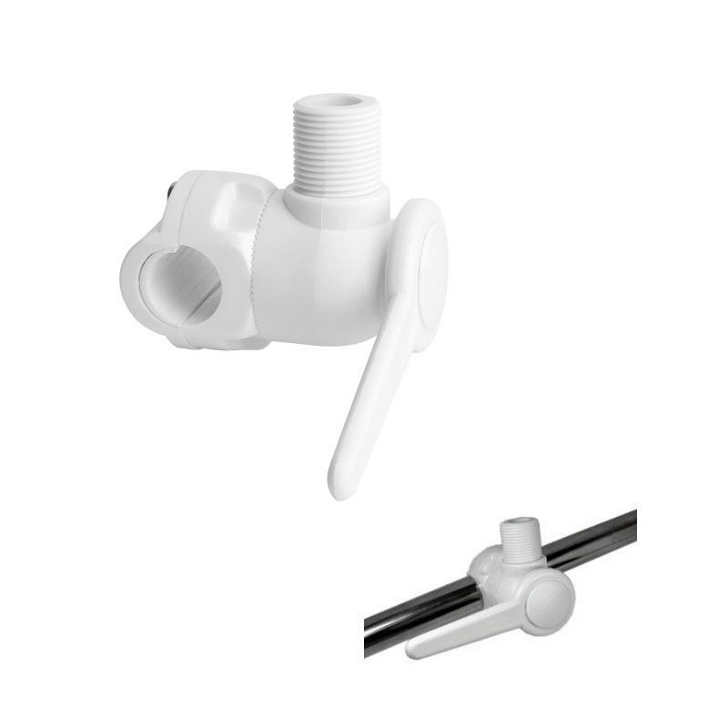 Base snodata in nylon bianco Attacco a tubo d22-25mm N100266501045-33%