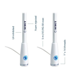 Scout KS-115 Antenna AM-FM VTR 150cm Cavo 4m RG62 +Jack N100266501075-10%