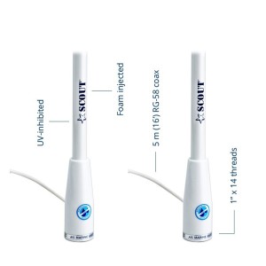 Scout KS-30 Antenna AIS 161.975-162.025MHz 90cm 3dB N100266501080-20%