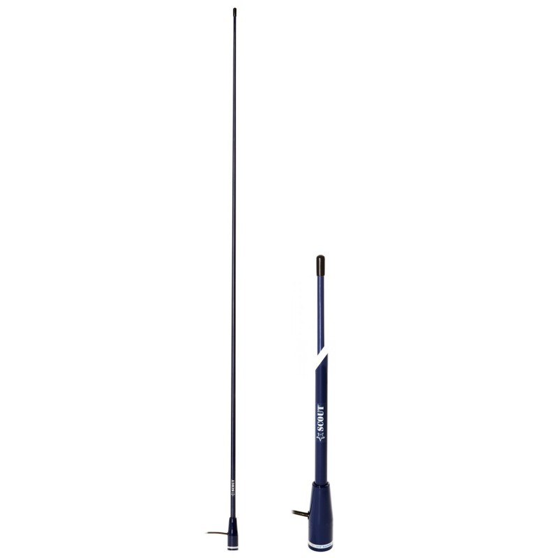 Scout KS-22 Blue Line Antenna VHF 3dB 150cm con cavo RG 58 5m N100266502516-10%