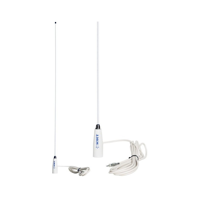 Scout KS-108 Fiberglass Antenna 90cm with AM-FM 4m +Jack Cable N100266502520