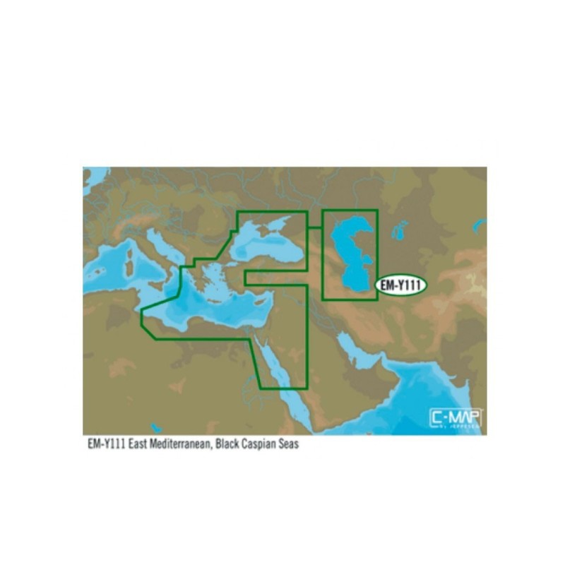 C-MAP MAX-N+ W E. MED BLACK CASPIAN Cartography 000-11894-001 N102264220642