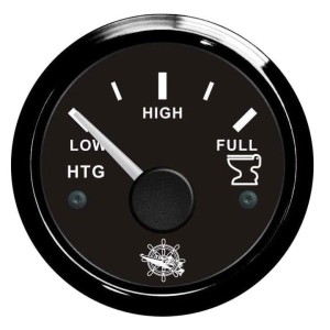 Osculati 12/24V Black Water Gauge 10-180 Ohm Black dial Black bezel OS2732005