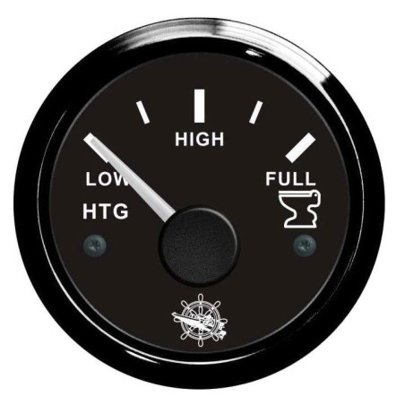 Osculati 12/24V Black Water Gauge 10-180 Ohm Black dial Black bezel OS2732005