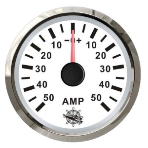 Osculati Ammeter Scale +-50A 12/24V A.57xB.51xC.45mm White OS2732223