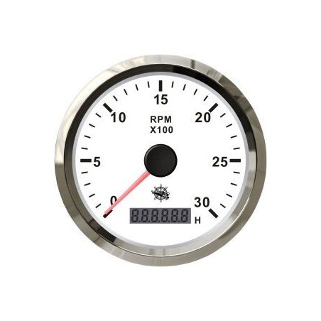 Osculati 12/24V Universal Electronic Revolution Counter with Hour Meter 0-3000RPM OS2732701