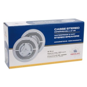 Couple 2-way speakers Power couple 60W Rms Max 100W 60-20.000Hz 4.0Ohm White OS2972200