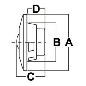 Couple 2-way speakers Power couple 60W Rms Max 100W 60-20.000Hz 4.0Ohm White OS2972200