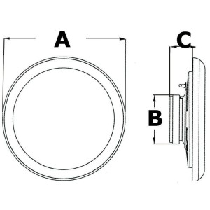 Sound Marine Ultra Slim stereo speaker 15W RMS 30W Peak 70Hz-15KHz IP65 Speaker OS2972303
