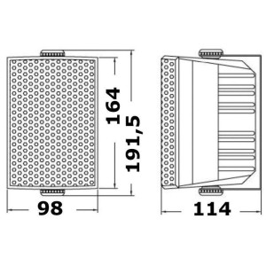 Coppia Casse Audio 2 vie CABINET Potenza 20Wx2 Rms Max 40Wx2 75-20.000Hz Nero OS2973011-18%